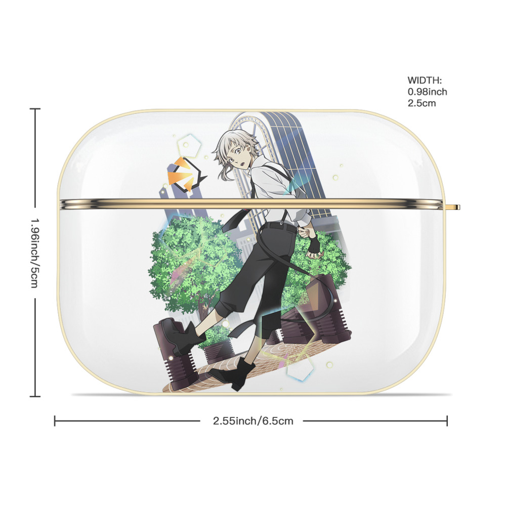 文豪ストレイドッグス Bungo Stray Dogs 【AirPods Pro用】ハードシェル保護ケース｜耐衝撃・防指紋・カラビナ付き商品仕様
