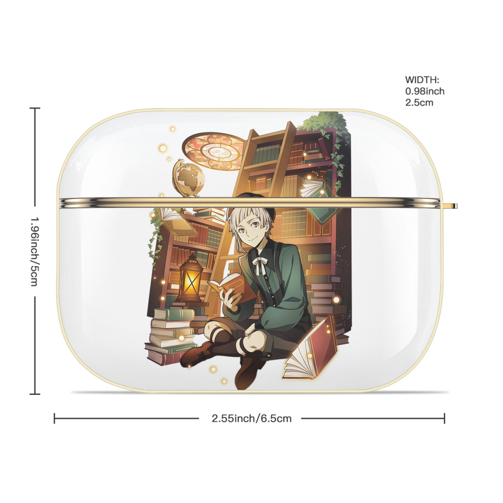 文豪ストレイドッグス Bungo Stray Dogs 【AirPods Pro用】ハードシェル保護ケース｜耐衝撃・防指紋・カラビナ付き商品仕様