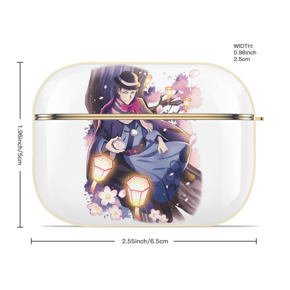 文豪ストレイドッグス Bungo Stray Dogs 【AirPods Pro用】ハードシェル保護ケース｜耐衝撃・防指紋・カラビナ付き商品仕様