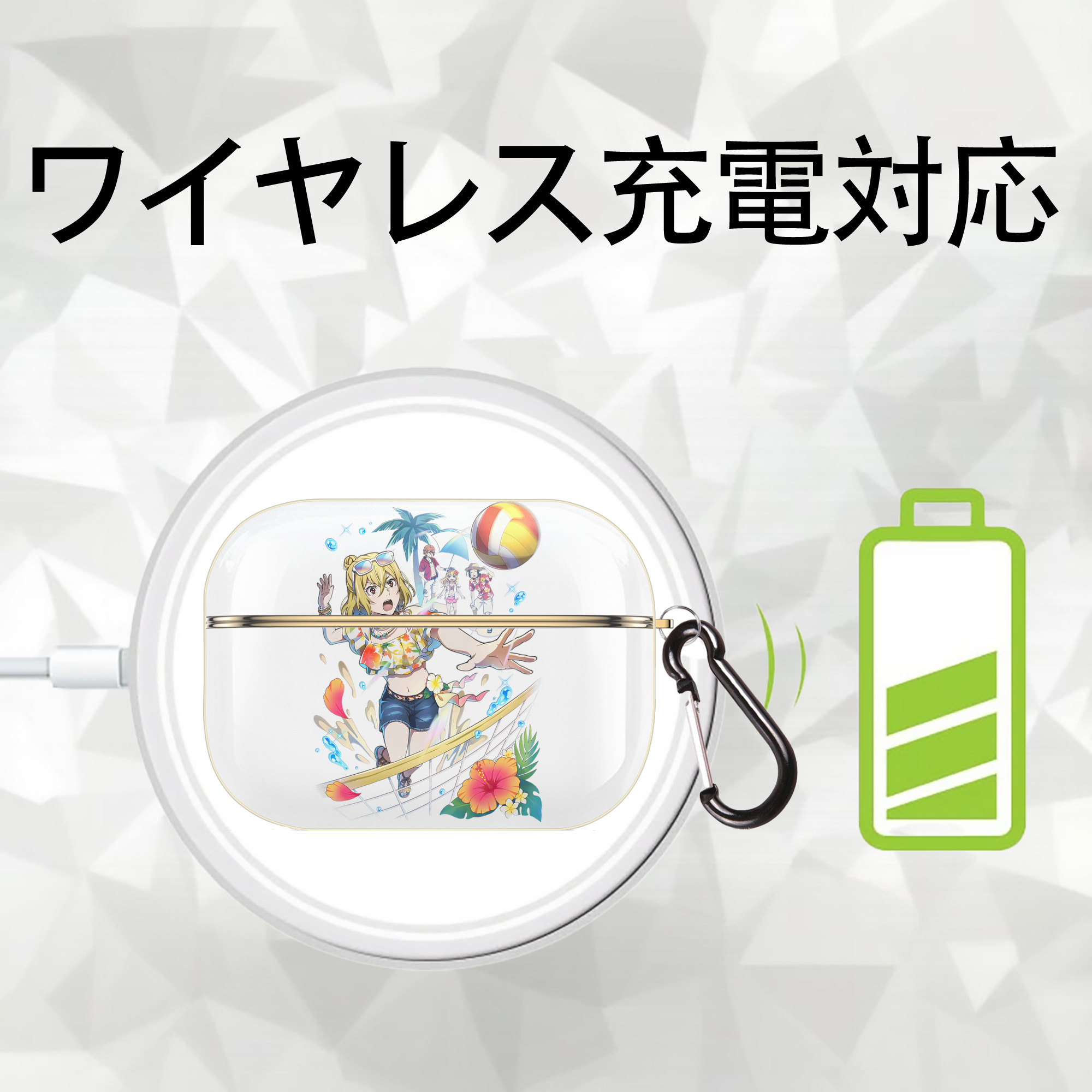 文豪ストレイドッグス Bungo Stray Dogs 【AirPods Pro用】ハードシェル保護ケース｜耐衝撃・防指紋・カラビナ付き商品仕様