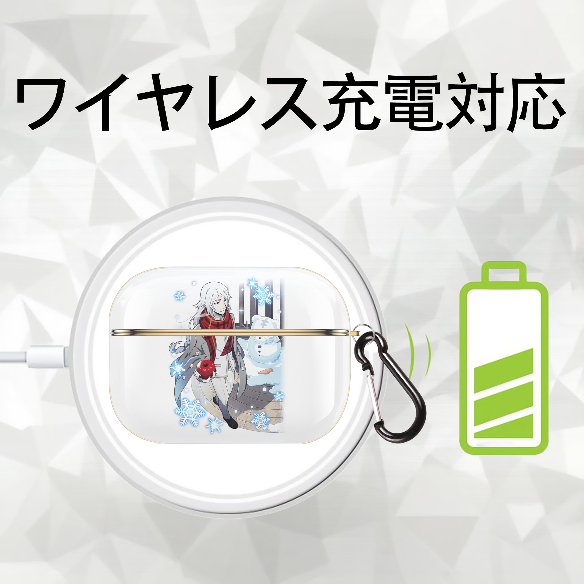 文豪ストレイドッグス Bungo Stray Dogs 【AirPods Pro用】ハードシェル保護ケース｜耐衝撃・防指紋・カラビナ付き商品仕様