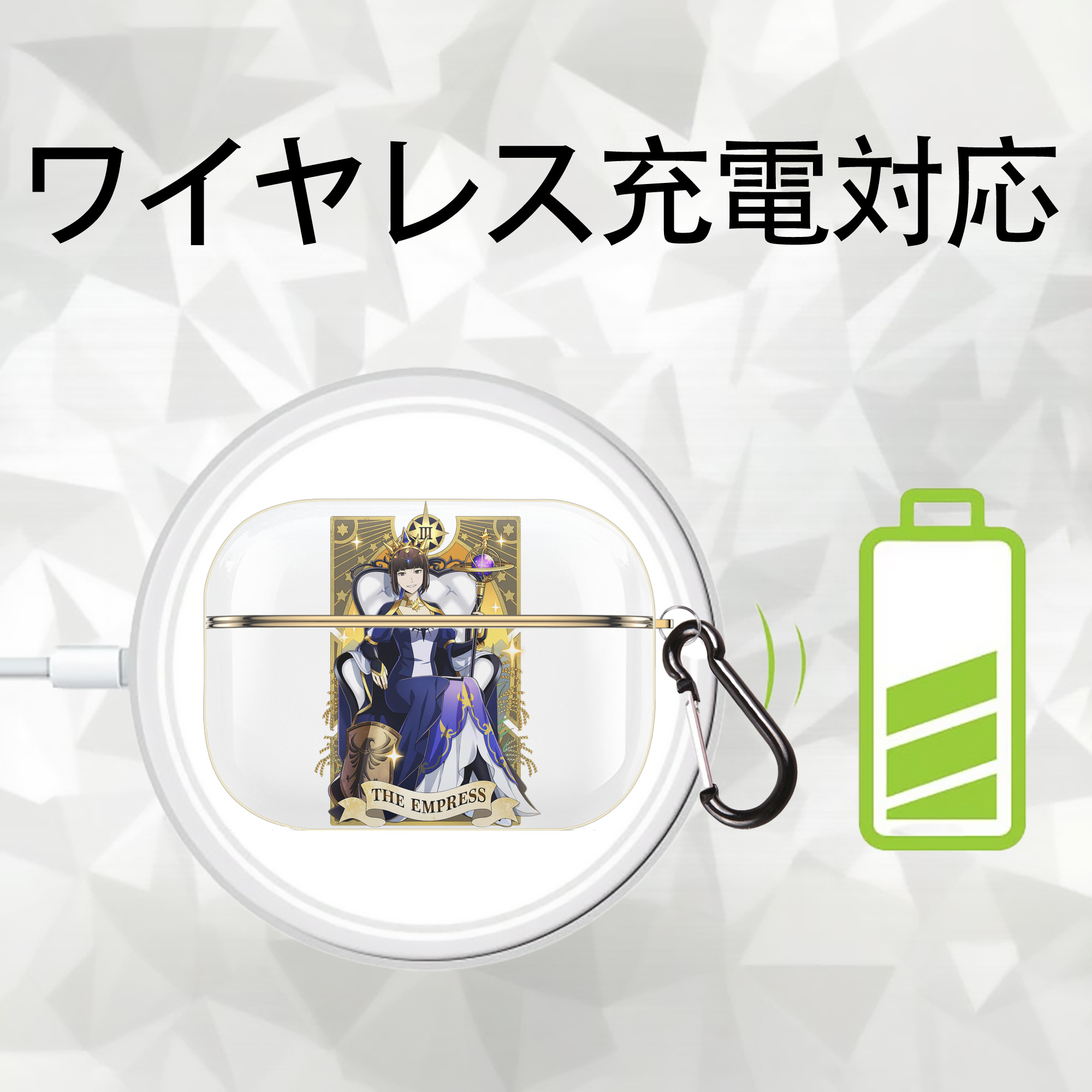文豪ストレイドッグス Bungo Stray Dogs 【AirPods Pro用】ハードシェル保護ケース｜耐衝撃・防指紋・カラビナ付き商品仕様