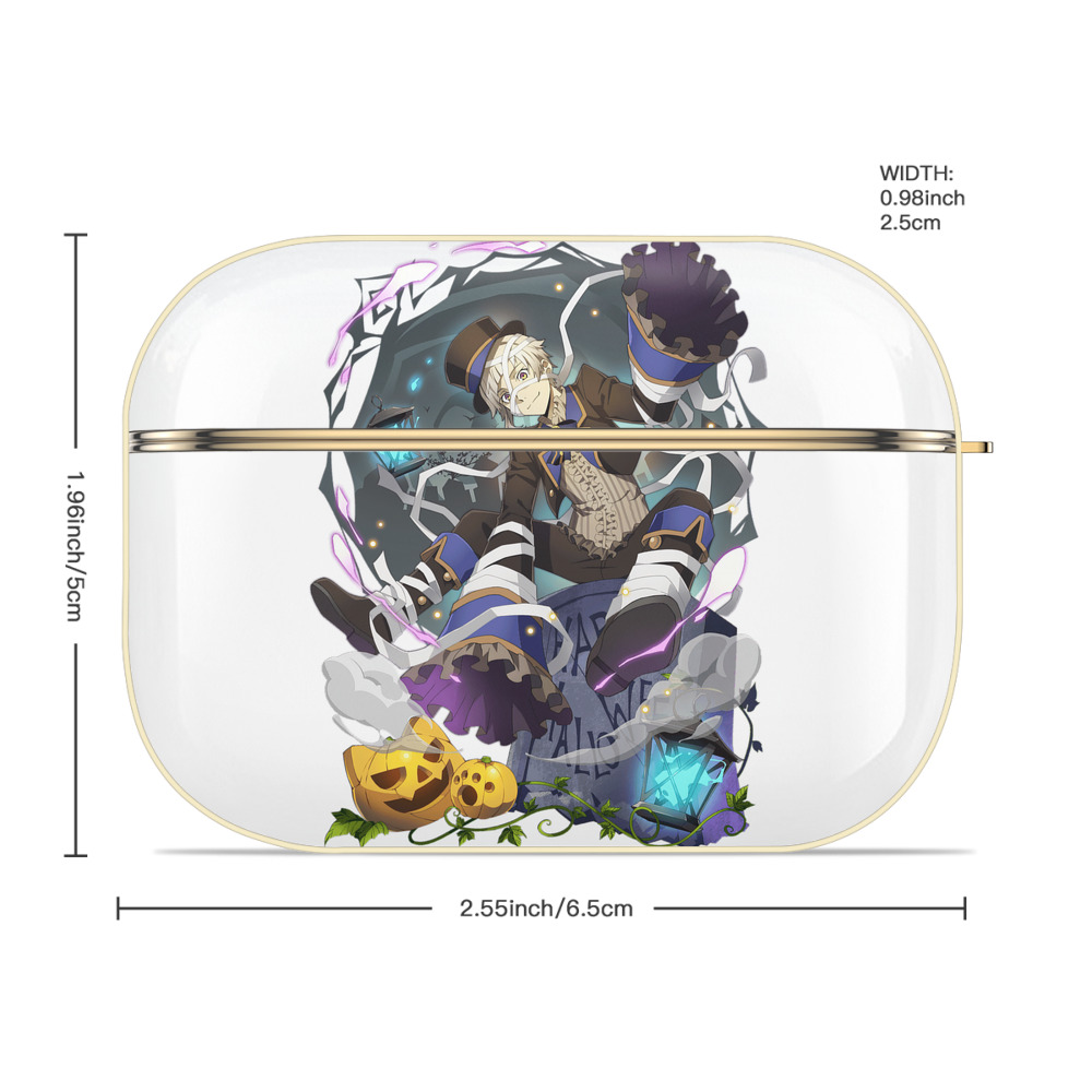 文豪ストレイドッグス Bungo Stray Dogs 【AirPods Pro用】ハードシェル保護ケース｜耐衝撃・防指紋・カラビナ付き商品仕様