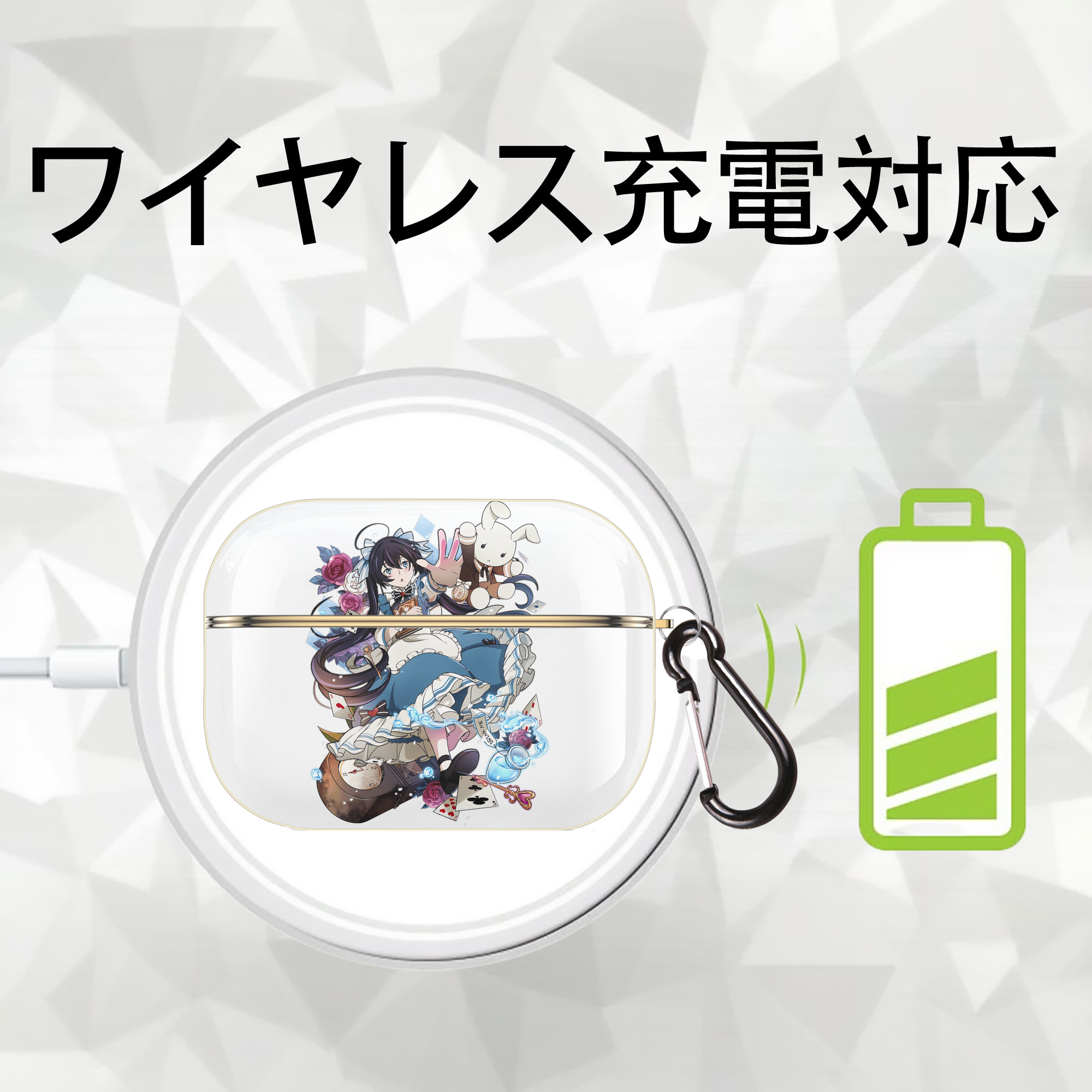 文豪ストレイドッグス Bungo Stray Dogs 【AirPods Pro用】ハードシェル保護ケース｜耐衝撃・防指紋・カラビナ付き商品仕様