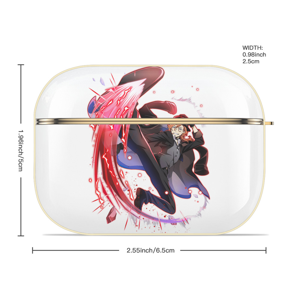 文豪ストレイドッグス Bungo Stray Dogs 【AirPods Pro用】ハードシェル保護ケース｜耐衝撃・防指紋・カラビナ付き商品仕様