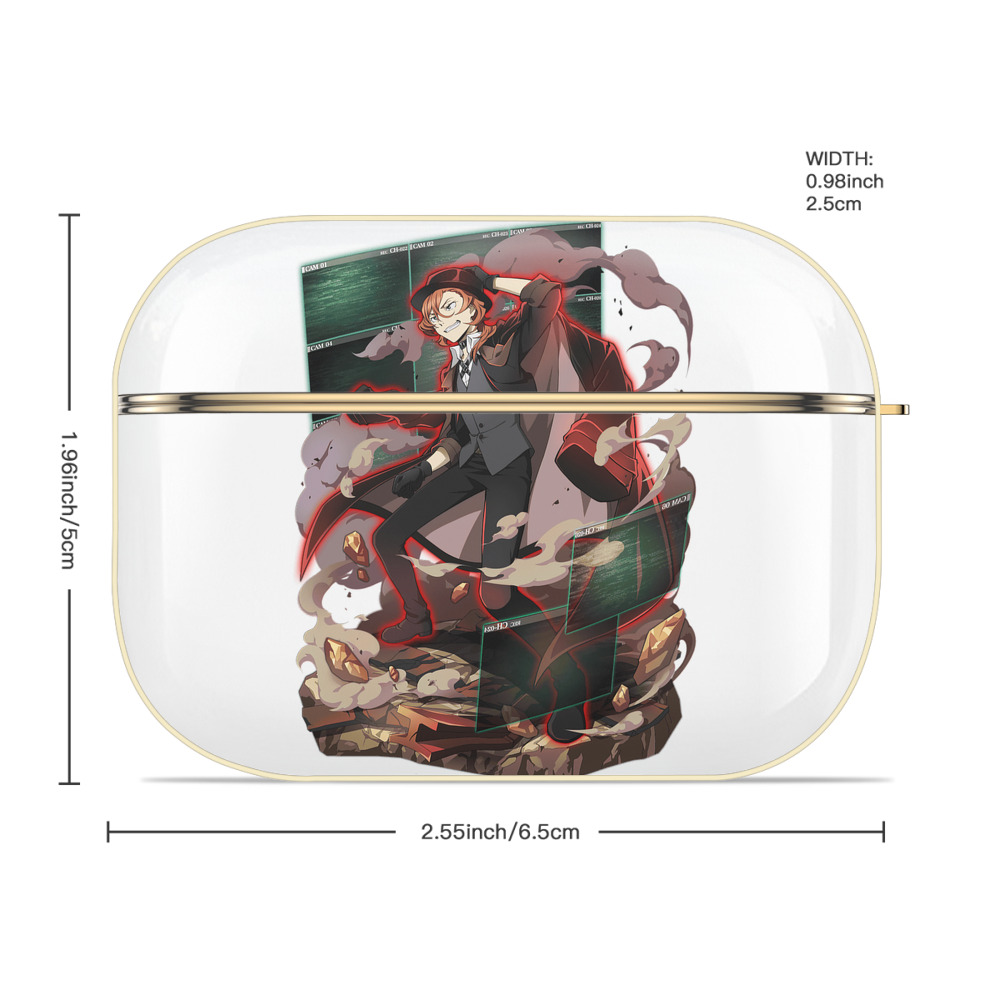 文豪ストレイドッグス Bungo Stray Dogs 【AirPods Pro用】ハードシェル保護ケース｜耐衝撃・防指紋・カラビナ付き商品仕様