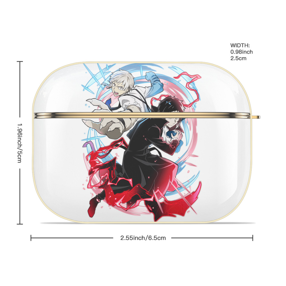 文豪ストレイドッグス Bungo Stray Dogs 【AirPods Pro用】ハードシェル保護ケース｜耐衝撃・防指紋・カラビナ付き商品仕様