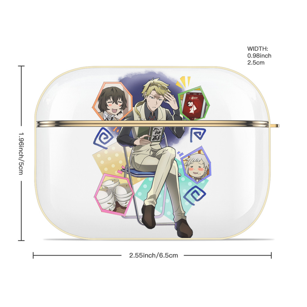 文豪ストレイドッグス Bungo Stray Dogs 【AirPods Pro用】ハードシェル保護ケース｜耐衝撃・防指紋・カラビナ付き商品仕様
