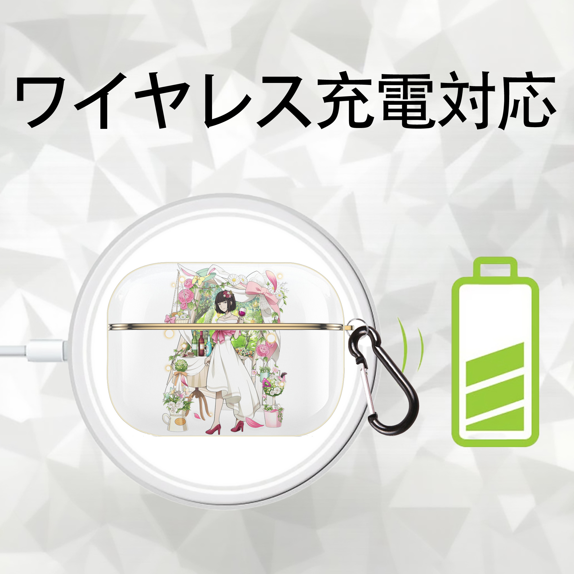 文豪ストレイドッグス Bungo Stray Dogs 【AirPods Pro用】ハードシェル保護ケース｜耐衝撃・防指紋・カラビナ付き商品仕様