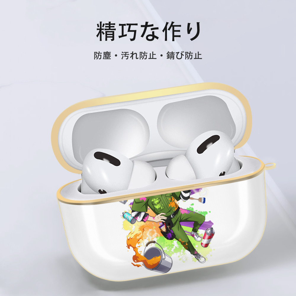 文豪ストレイドッグス Bungo Stray Dogs 【AirPods Pro用】ハードシェル保護ケース｜耐衝撃・防指紋・カラビナ付き商品仕様