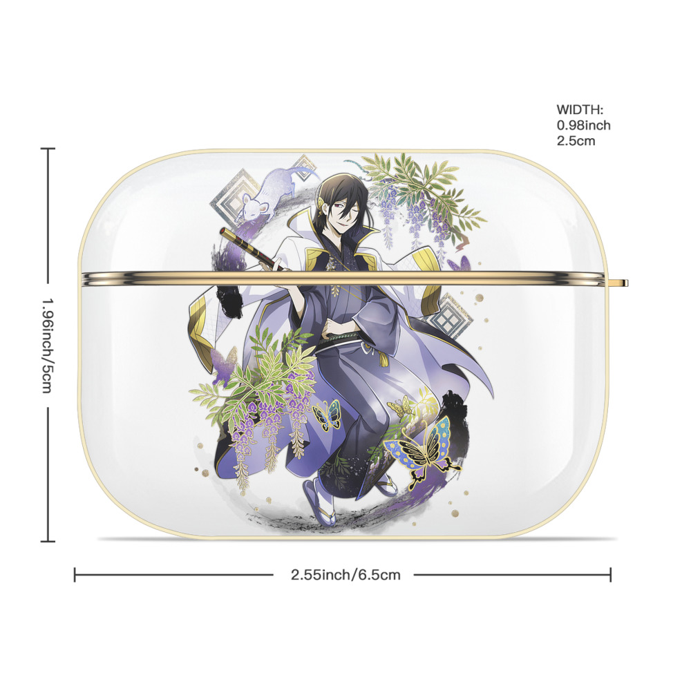 文豪ストレイドッグス Bungo Stray Dogs 【AirPods Pro用】ハードシェル保護ケース｜耐衝撃・防指紋・カラビナ付き商品仕様