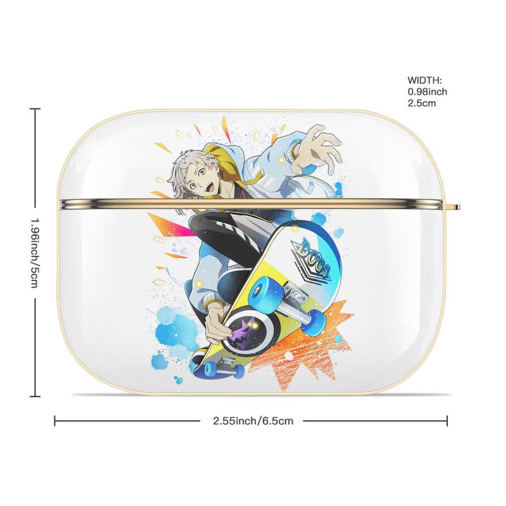 文豪ストレイドッグス Bungo Stray Dogs 【AirPods Pro用】ハードシェル保護ケース｜耐衝撃・防指紋・カラビナ付き商品仕様