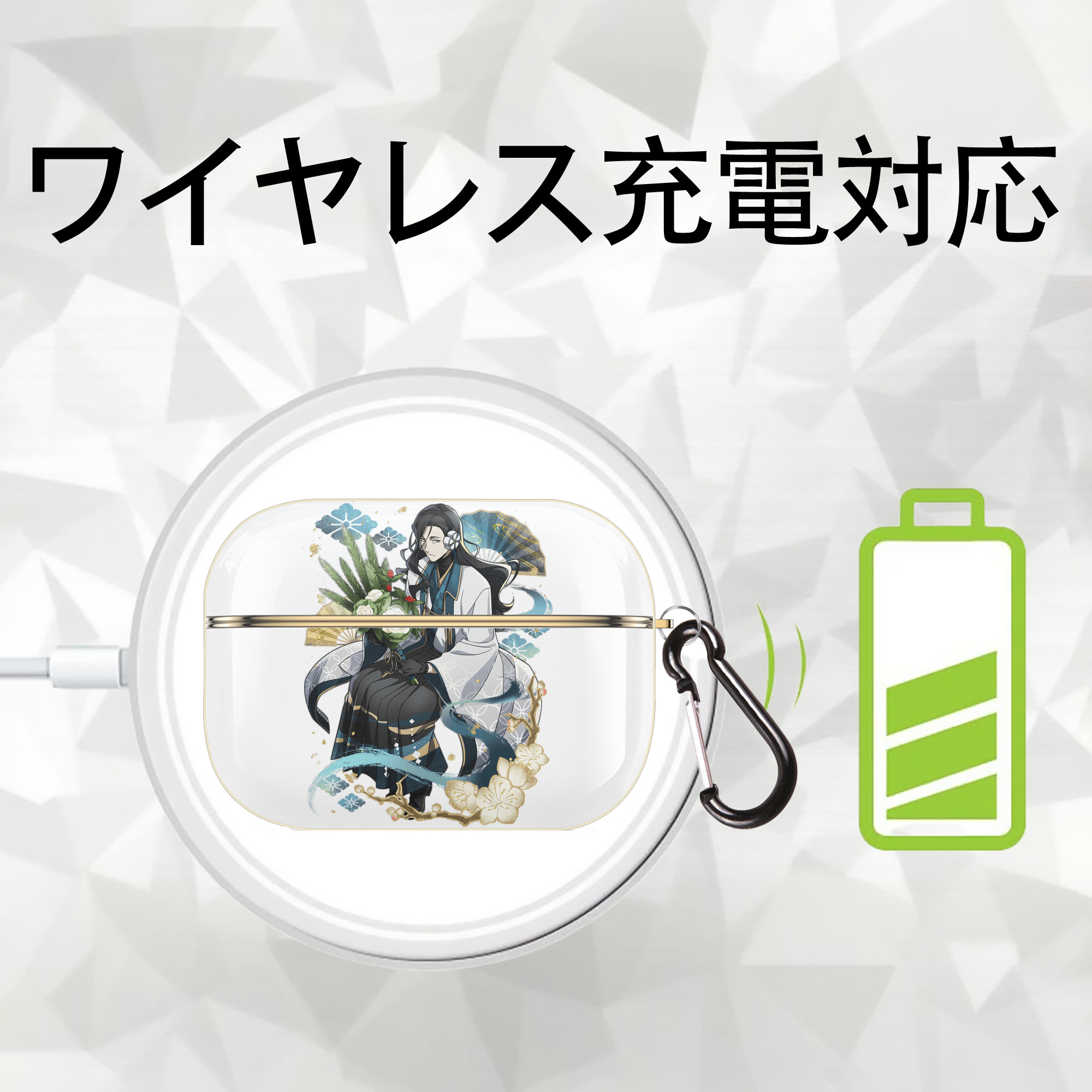 文豪ストレイドッグス Bungo Stray Dogs 【AirPods Pro用】ハードシェル保護ケース｜耐衝撃・防指紋・カラビナ付き商品仕様