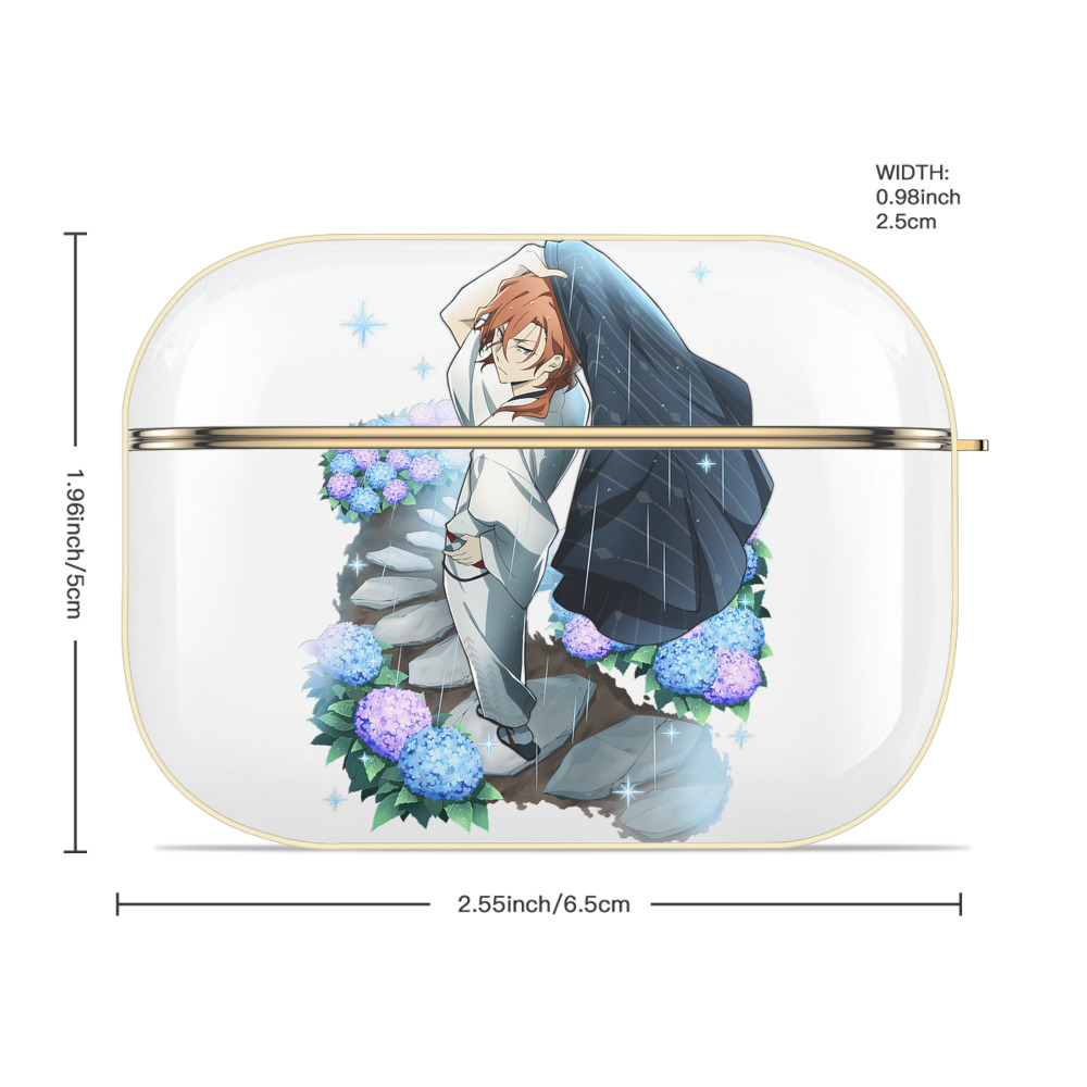文豪ストレイドッグス Bungo Stray Dogs 【AirPods Pro用】ハードシェル保護ケース｜耐衝撃・防指紋・カラビナ付き商品仕様