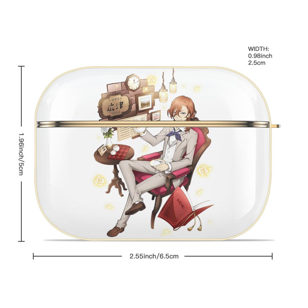 文豪ストレイドッグス Bungo Stray Dogs 【AirPods Pro用】ハードシェル保護ケース｜耐衝撃・防指紋・カラビナ付き商品仕様