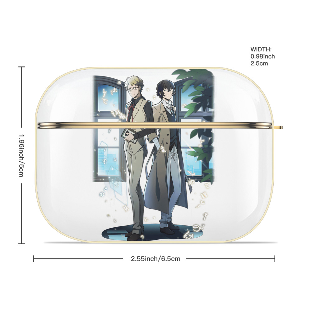 文豪ストレイドッグス Bungo Stray Dogs 【AirPods Pro用】ハードシェル保護ケース｜耐衝撃・防指紋・カラビナ付き商品仕様