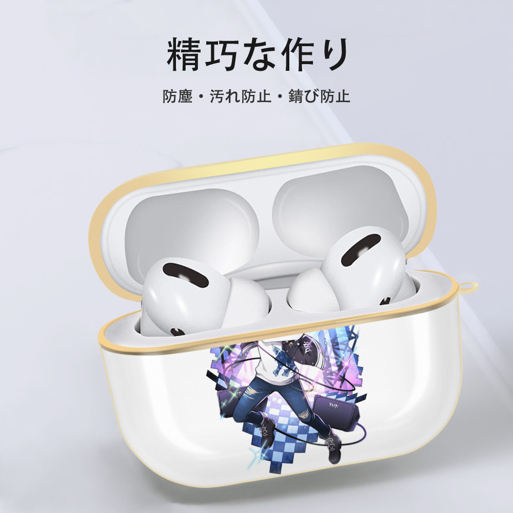文豪ストレイドッグス Bungo Stray Dogs 【AirPods Pro用】ハードシェル保護ケース｜耐衝撃・防指紋・カラビナ付き商品仕様