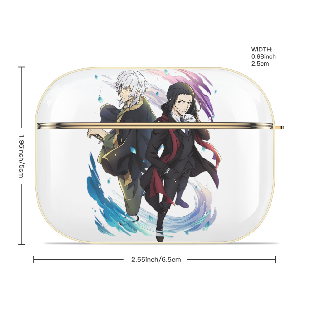 文豪ストレイドッグス Bungo Stray Dogs 【AirPods Pro用】ハードシェル保護ケース｜耐衝撃・防指紋・カラビナ付き商品仕様
