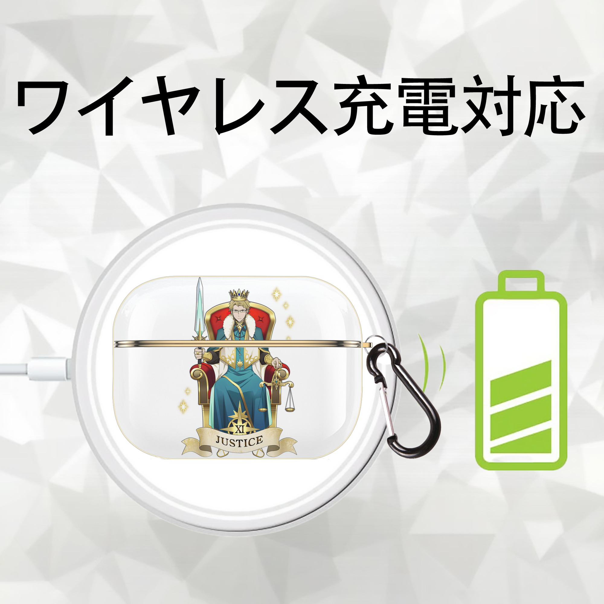 文豪ストレイドッグス Bungo Stray Dogs 【AirPods Pro用】ハードシェル保護ケース｜耐衝撃・防指紋・カラビナ付き商品仕様