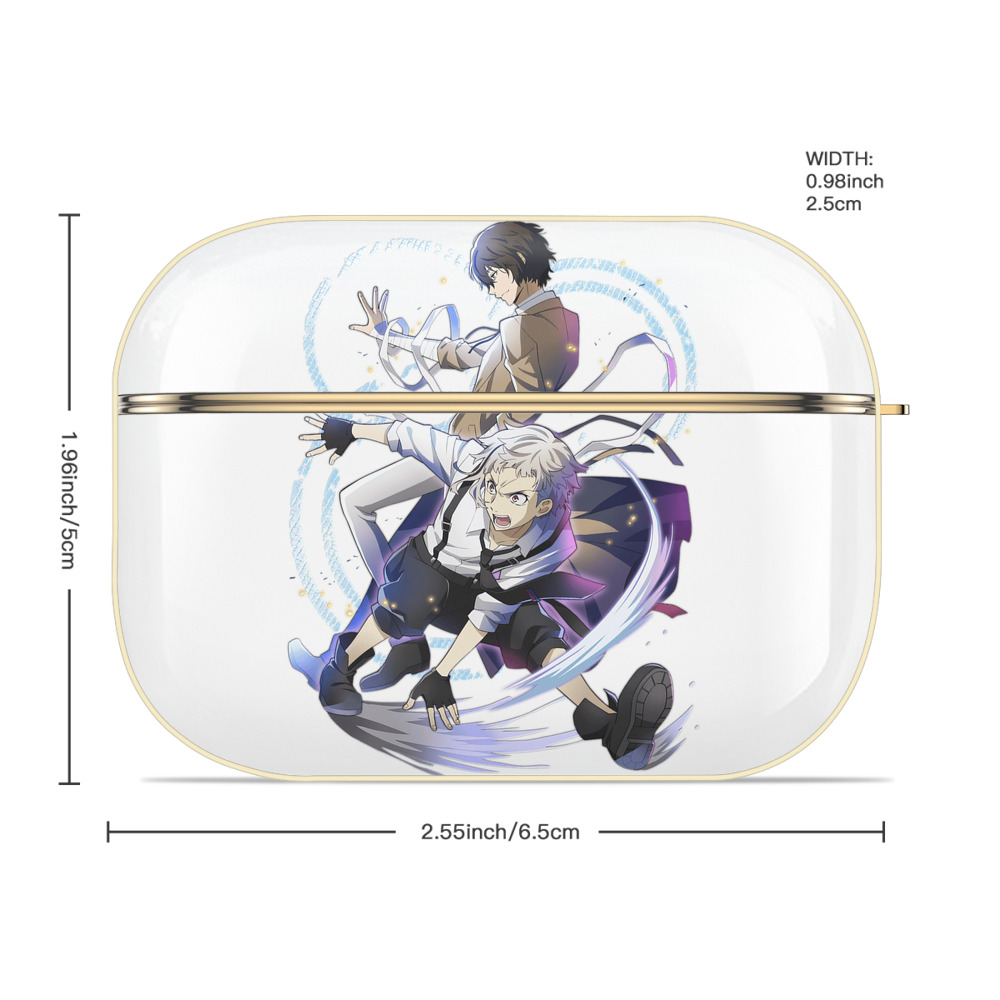 文豪ストレイドッグス Bungo Stray Dogs 【AirPods Pro用】ハードシェル保護ケース｜耐衝撃・防指紋・カラビナ付き商品仕様