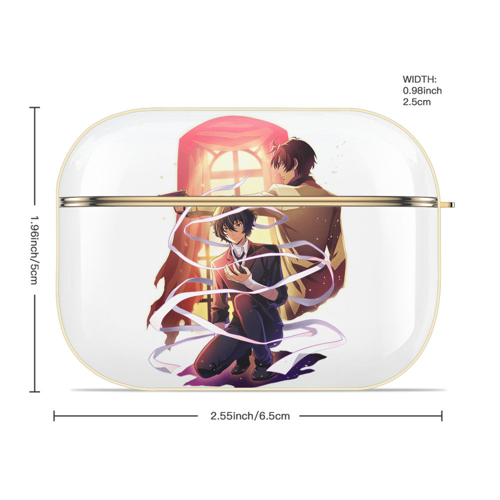 文豪ストレイドッグス Bungo Stray Dogs 【AirPods Pro用】ハードシェル保護ケース｜耐衝撃・防指紋・カラビナ付き商品仕様