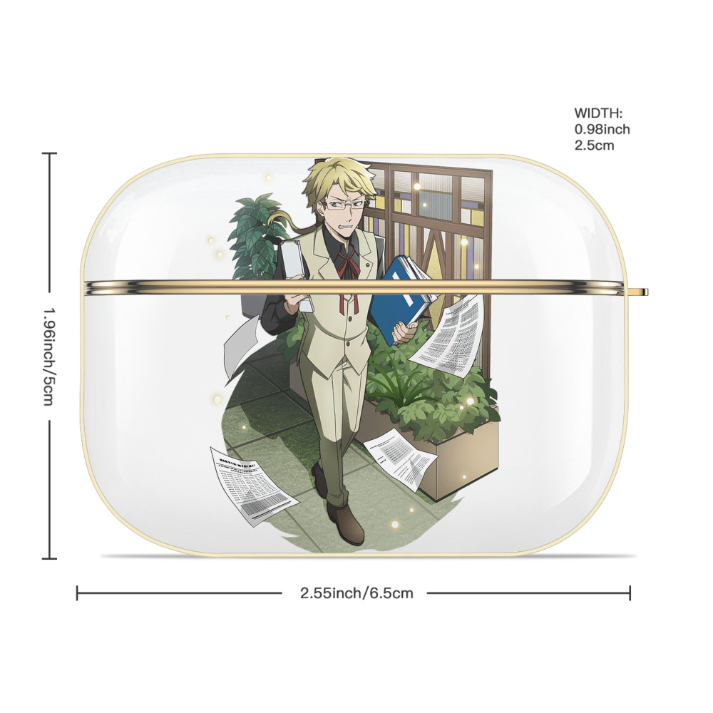 文豪ストレイドッグス Bungo Stray Dogs 【AirPods Pro用】ハードシェル保護ケース｜耐衝撃・防指紋・カラビナ付き商品仕様