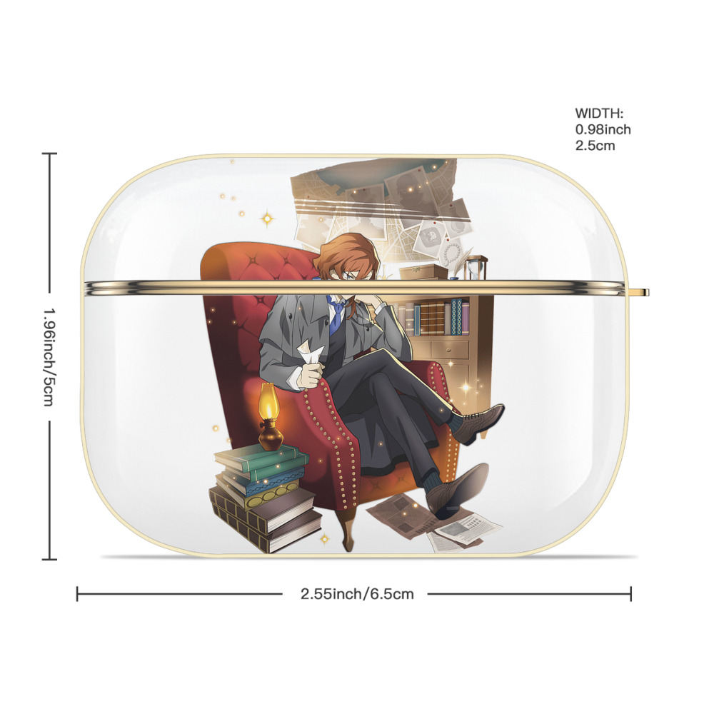 文豪ストレイドッグス Bungo Stray Dogs 【AirPods Pro用】ハードシェル保護ケース｜耐衝撃・防指紋・カラビナ付き商品仕様