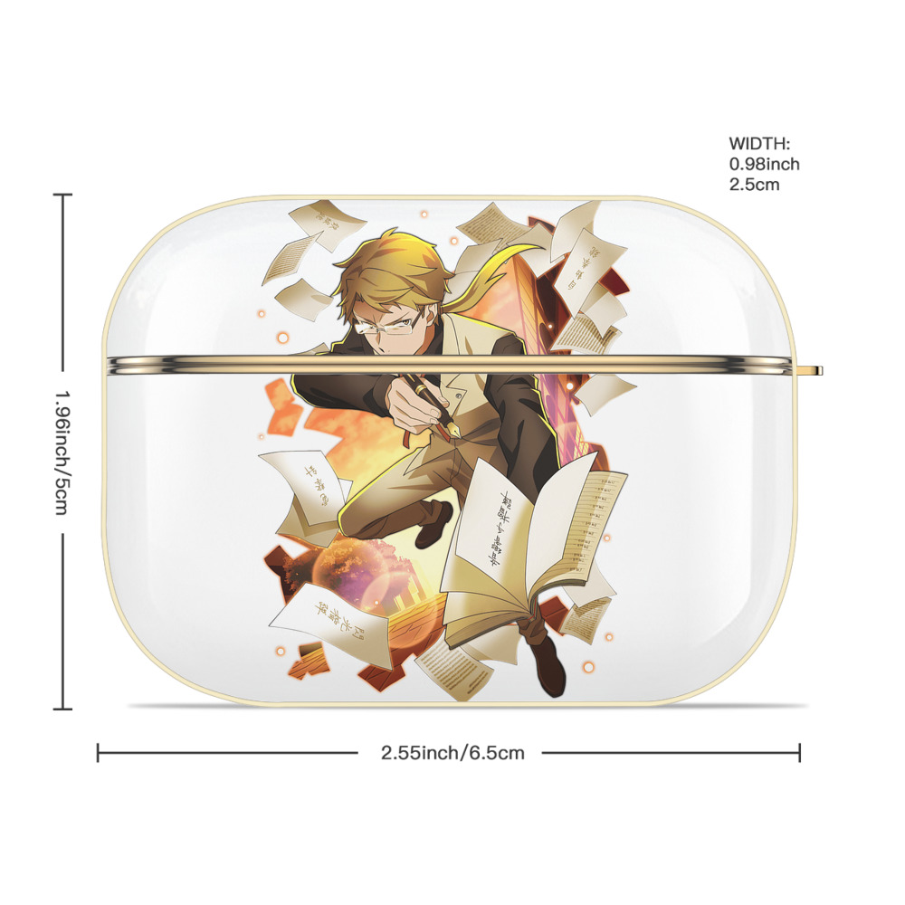 文豪ストレイドッグス Bungo Stray Dogs 【AirPods Pro用】ハードシェル保護ケース｜耐衝撃・防指紋・カラビナ付き商品仕様