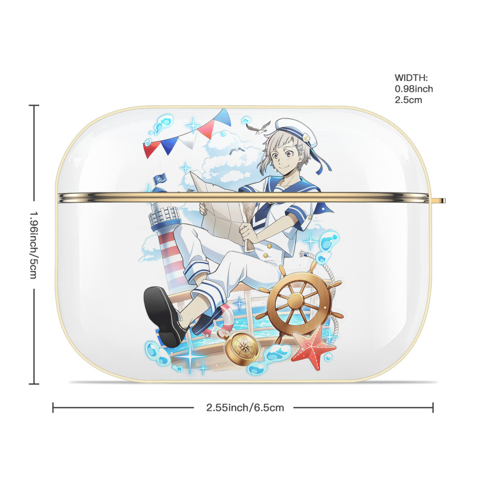 文豪ストレイドッグス Bungo Stray Dogs 【AirPods Pro用】ハードシェル保護ケース｜耐衝撃・防指紋・カラビナ付き商品仕様