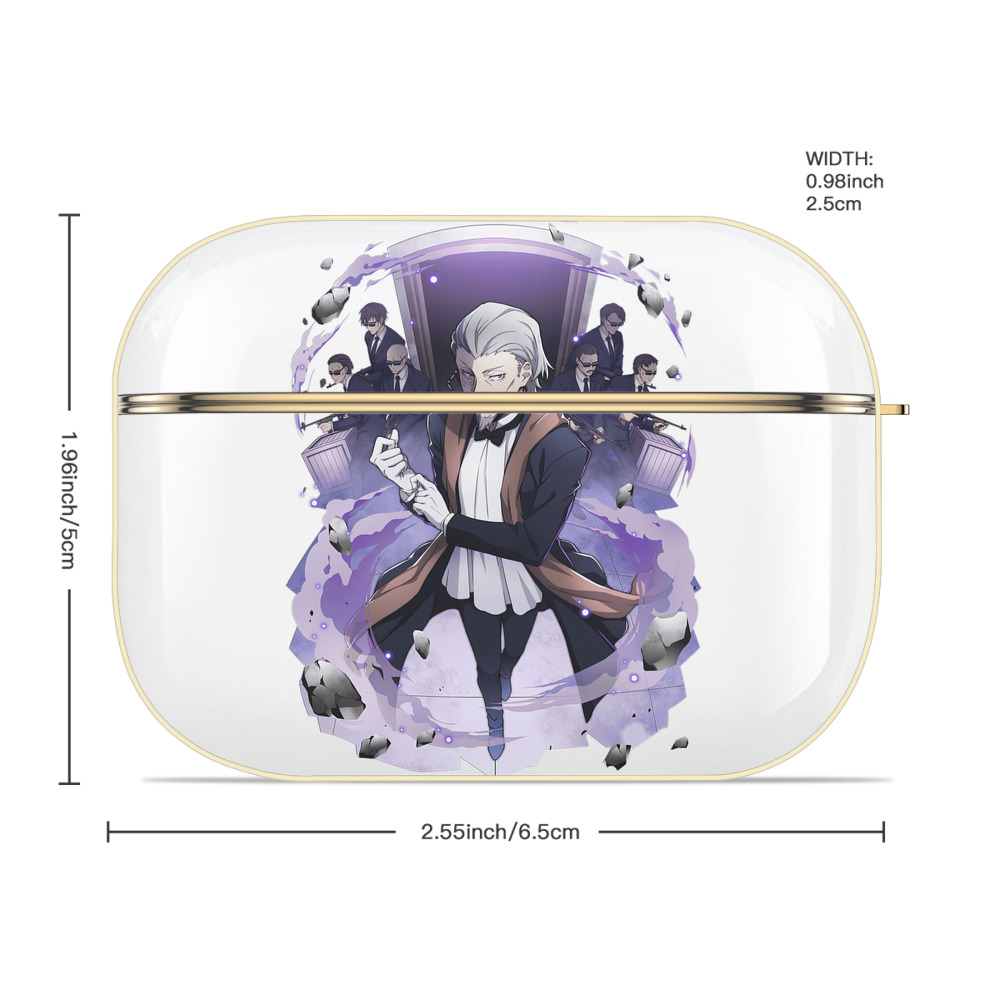 文豪ストレイドッグス Bungo Stray Dogs 【AirPods Pro用】ハードシェル保護ケース｜耐衝撃・防指紋・カラビナ付き商品仕様