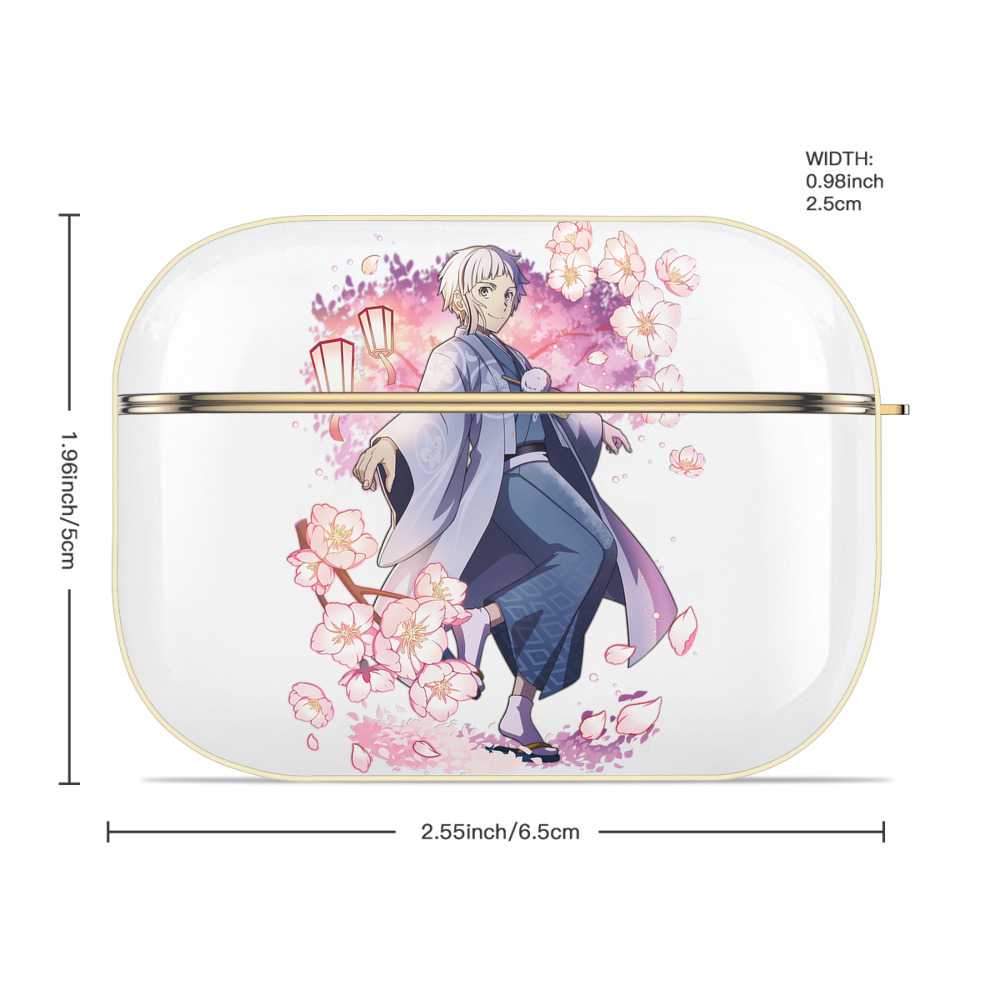 文豪ストレイドッグス Bungo Stray Dogs 【AirPods Pro用】ハードシェル保護ケース｜耐衝撃・防指紋・カラビナ付き商品仕様