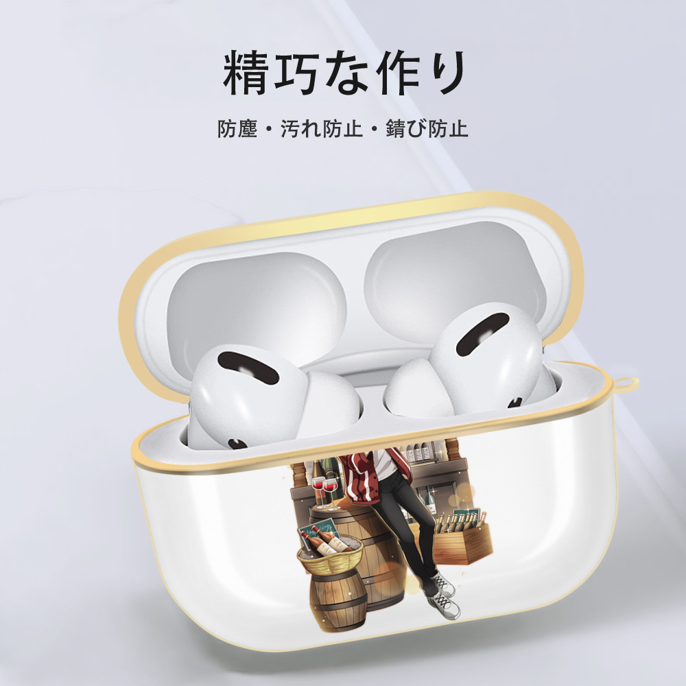 文豪ストレイドッグス Bungo Stray Dogs 【AirPods Pro用】ハードシェル保護ケース｜耐衝撃・防指紋・カラビナ付き商品仕様