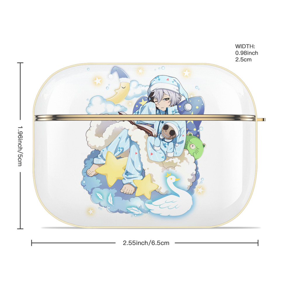文豪ストレイドッグス Bungo Stray Dogs 【AirPods Pro用】ハードシェル保護ケース｜耐衝撃・防指紋・カラビナ付き商品仕様