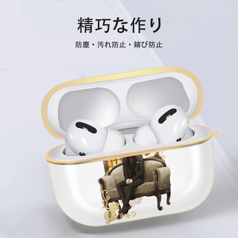 文豪ストレイドッグス Bungo Stray Dogs 【AirPods Pro用】ハードシェル保護ケース｜耐衝撃・防指紋・カラビナ付き商品仕様