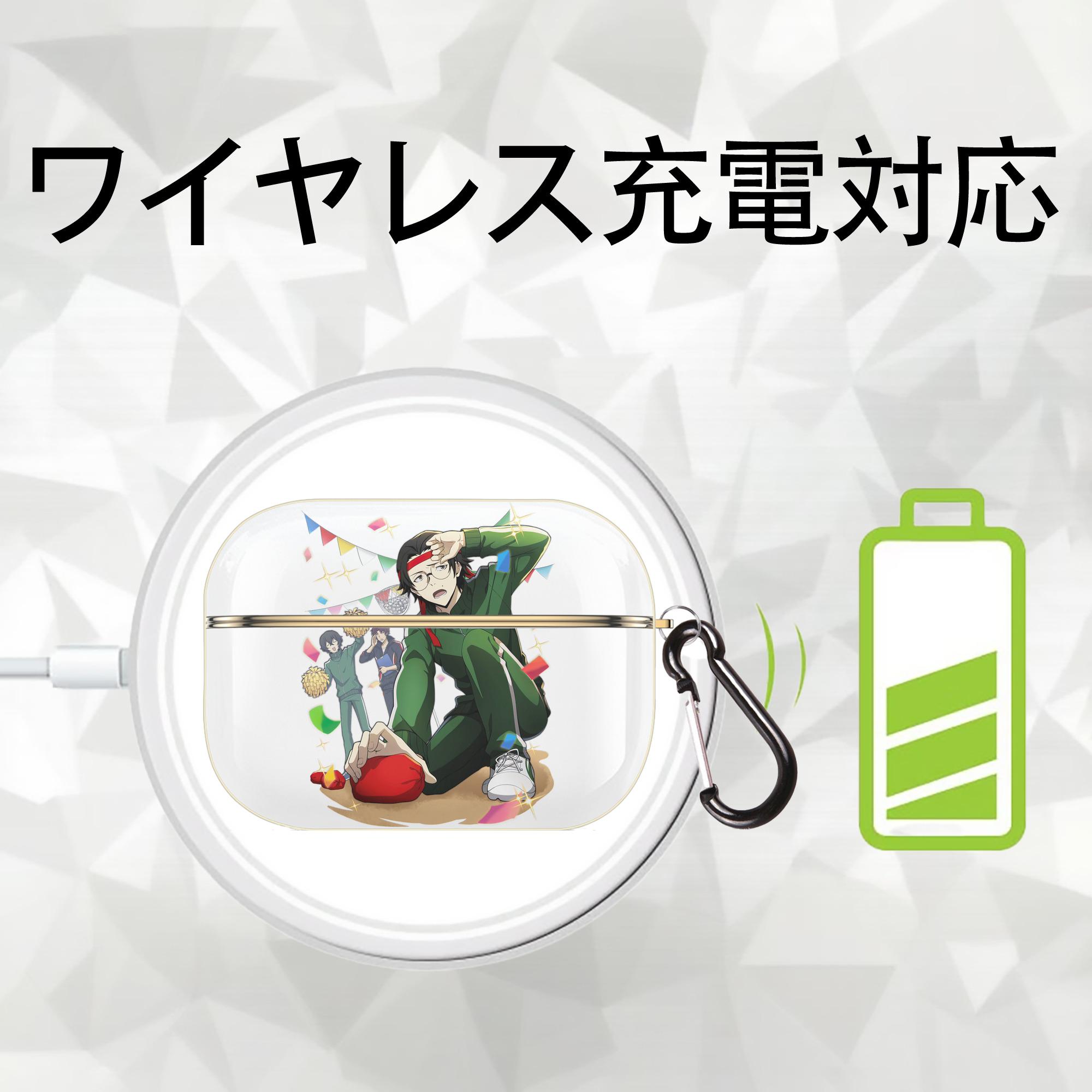 文豪ストレイドッグス Bungo Stray Dogs 【AirPods Pro用】ハードシェル保護ケース｜耐衝撃・防指紋・カラビナ付き商品仕様