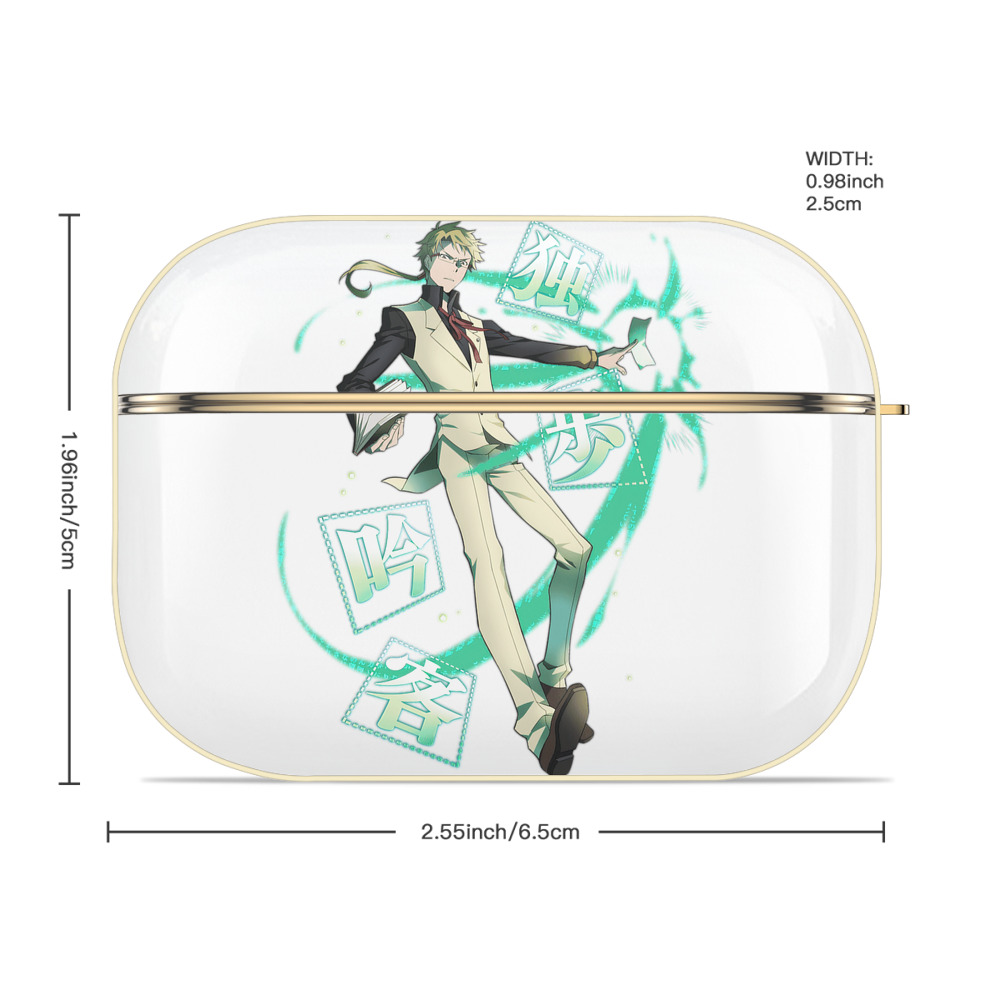 文豪ストレイドッグス Bungo Stray Dogs 【AirPods Pro用】ハードシェル保護ケース｜耐衝撃・防指紋・カラビナ付き商品仕様