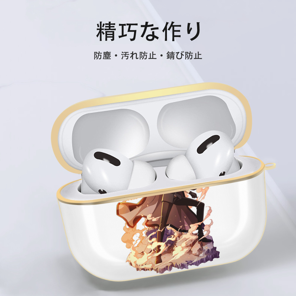 文豪ストレイドッグス Bungo Stray Dogs 【AirPods Pro用】ハードシェル保護ケース｜耐衝撃・防指紋・カラビナ付き商品仕様
