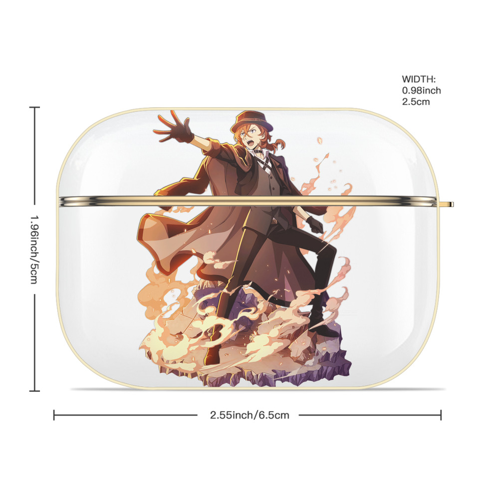 文豪ストレイドッグス Bungo Stray Dogs 【AirPods Pro用】ハードシェル保護ケース｜耐衝撃・防指紋・カラビナ付き商品仕様