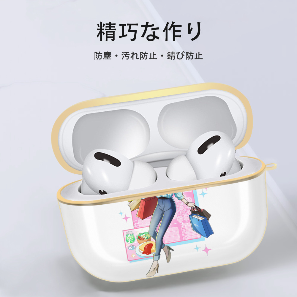 文豪ストレイドッグス Bungo Stray Dogs 【AirPods Pro用】ハードシェル保護ケース｜耐衝撃・防指紋・カラビナ付き商品仕様