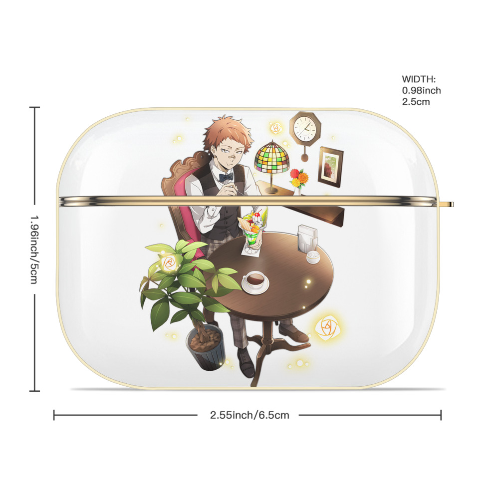 文豪ストレイドッグス Bungo Stray Dogs 【AirPods Pro用】ハードシェル保護ケース｜耐衝撃・防指紋・カラビナ付き商品仕様
