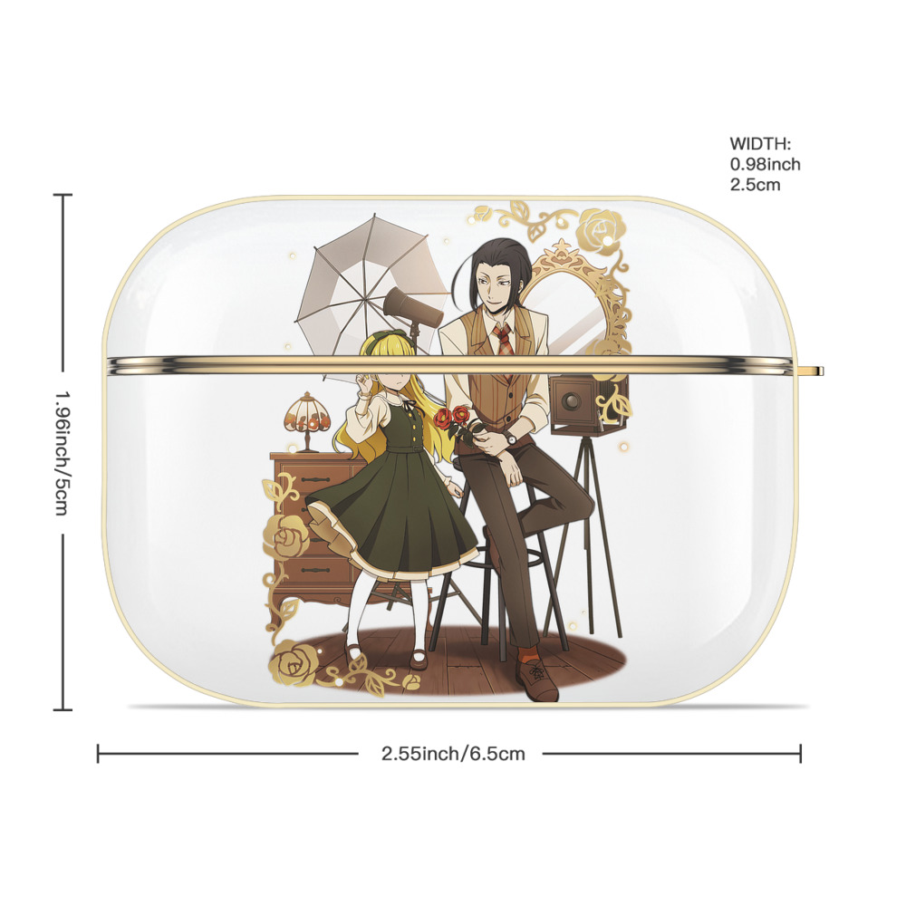 文豪ストレイドッグス Bungo Stray Dogs 【AirPods Pro用】ハードシェル保護ケース｜耐衝撃・防指紋・カラビナ付き商品仕様