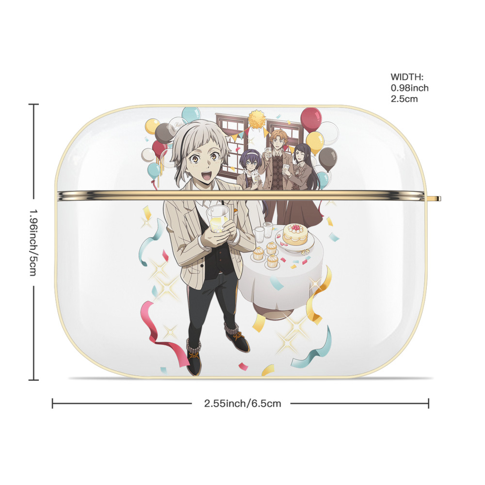 文豪ストレイドッグス Bungo Stray Dogs 【AirPods Pro用】ハードシェル保護ケース｜耐衝撃・防指紋・カラビナ付き商品仕様