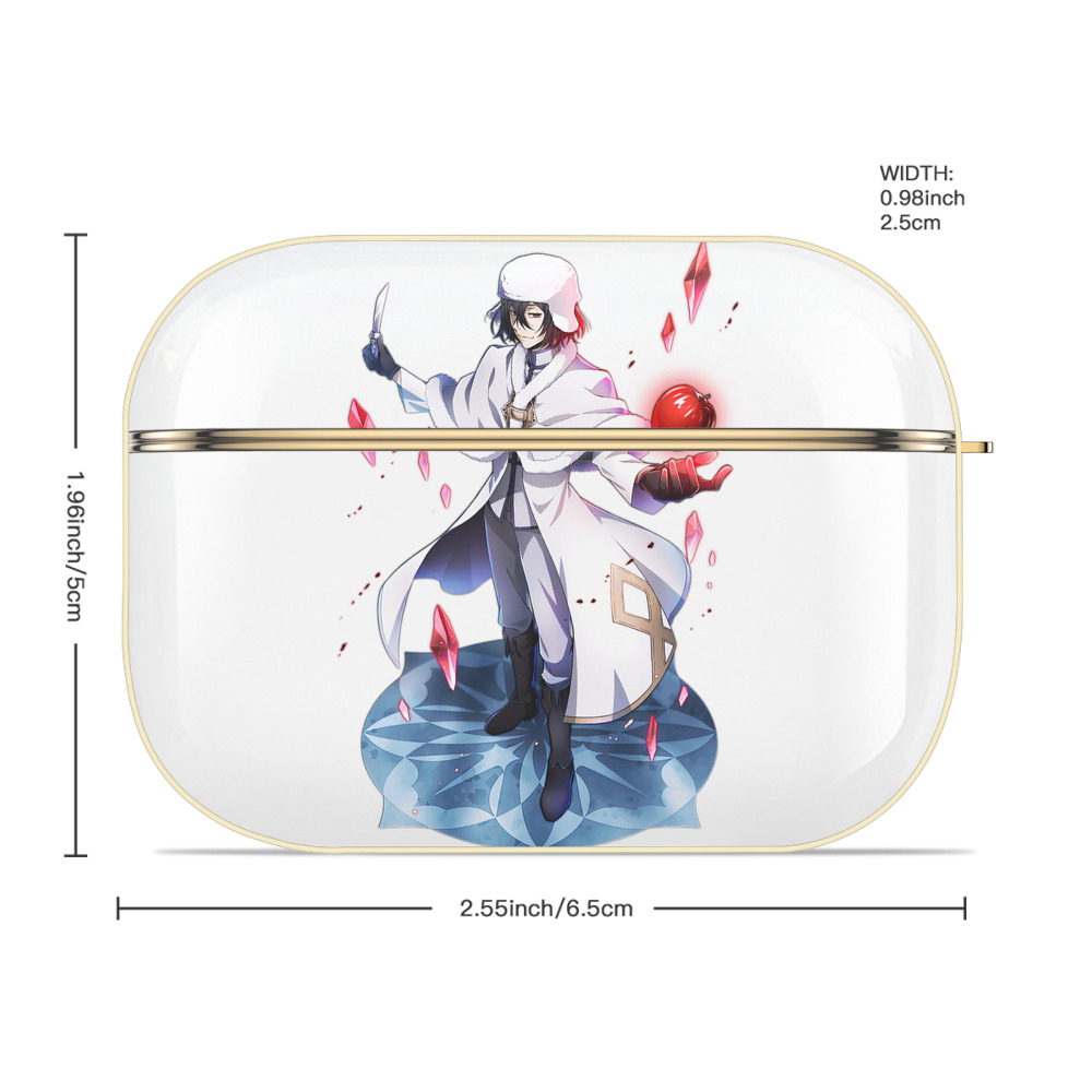 文豪ストレイドッグス Bungo Stray Dogs 【AirPods Pro用】ハードシェル保護ケース｜耐衝撃・防指紋・カラビナ付き商品仕様