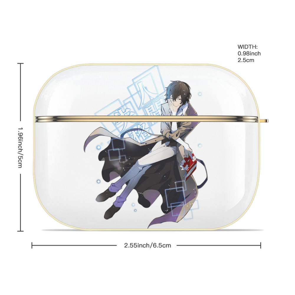 文豪ストレイドッグス Bungo Stray Dogs 【AirPods Pro用】ハードシェル保護ケース｜耐衝撃・防指紋・カラビナ付き商品仕様