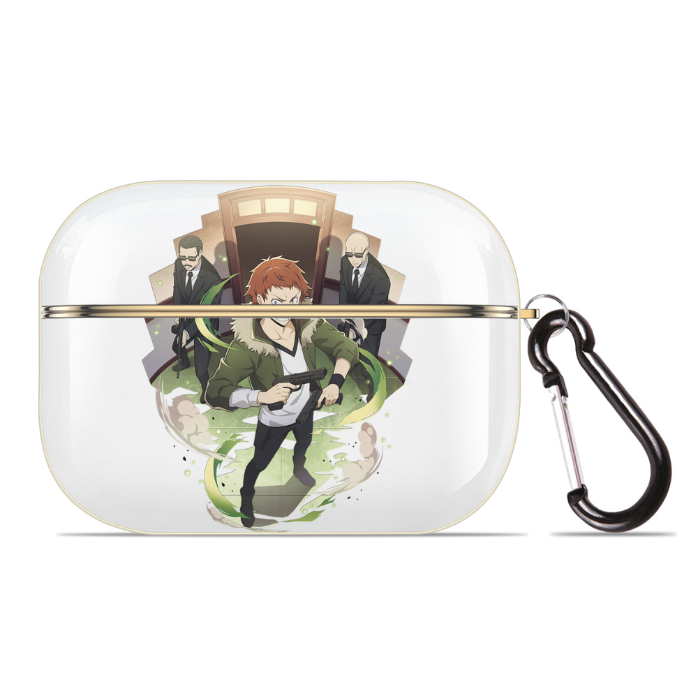 （画像用） 文豪ストレイドッグス Bungo Stray Dogs 【AirPods Pro用】ハードシェル保護ケース｜耐衝撃・防指紋・カラビナ付き商品仕様