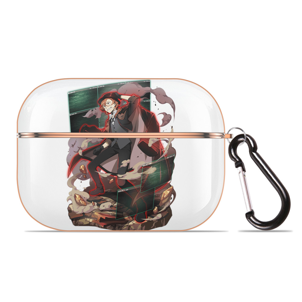（画像用） 文豪ストレイドッグス Bungo Stray Dogs 【AirPods Pro用】ハードシェル保護ケース｜耐衝撃・防指紋・カラビナ付き商品仕様