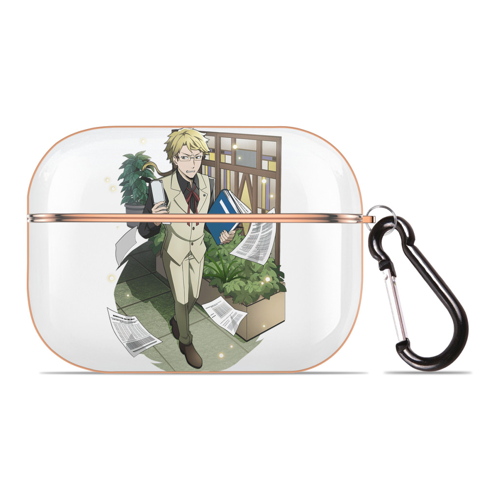 （画像用） 文豪ストレイドッグス Bungo Stray Dogs 【AirPods Pro用】ハードシェル保護ケース｜耐衝撃・防指紋・カラビナ付き商品仕様