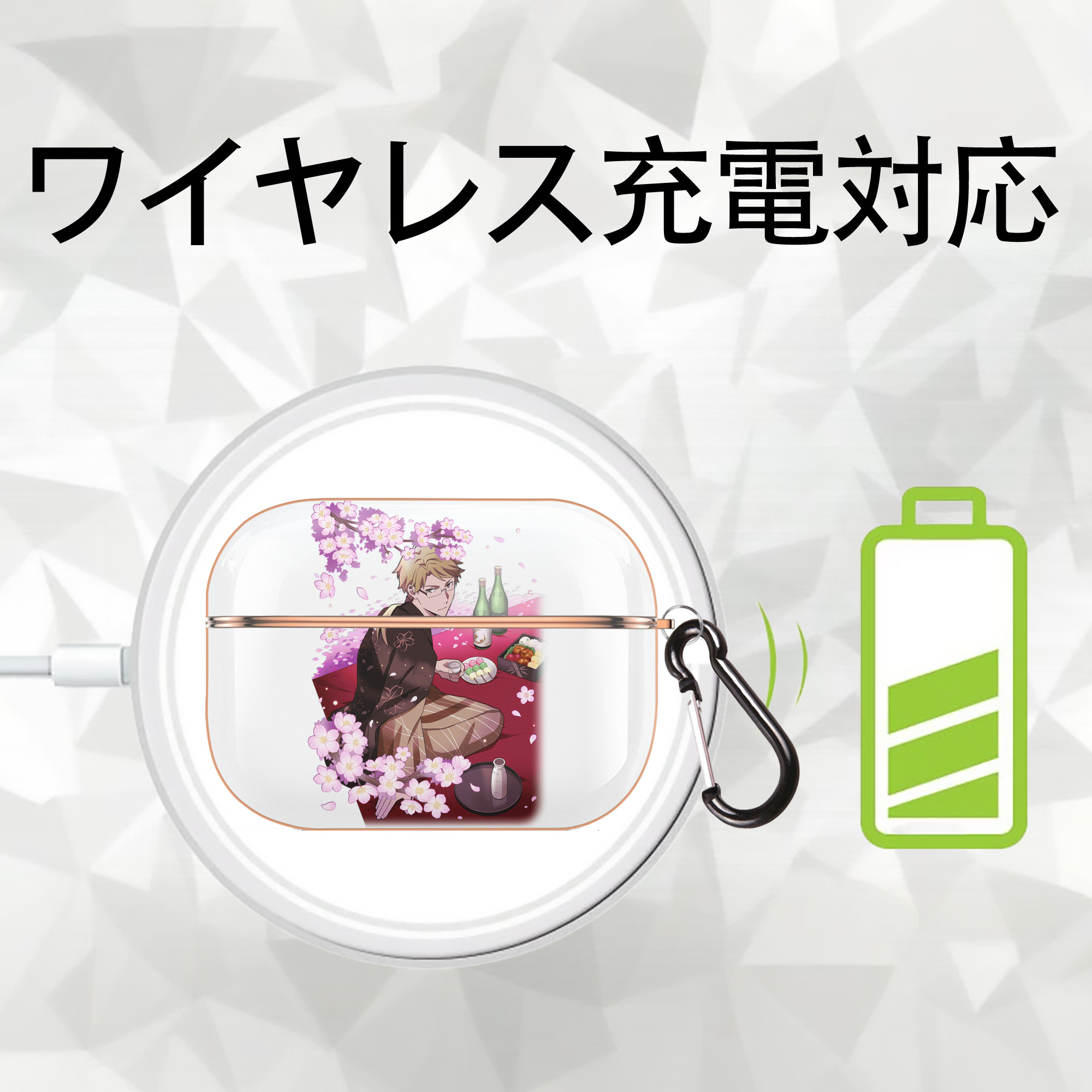 文豪ストレイドッグス Bungo Stray Dogs 【AirPods Pro用】ハードシェル保護ケース｜耐衝撃・防指紋・カラビナ付き商品仕様