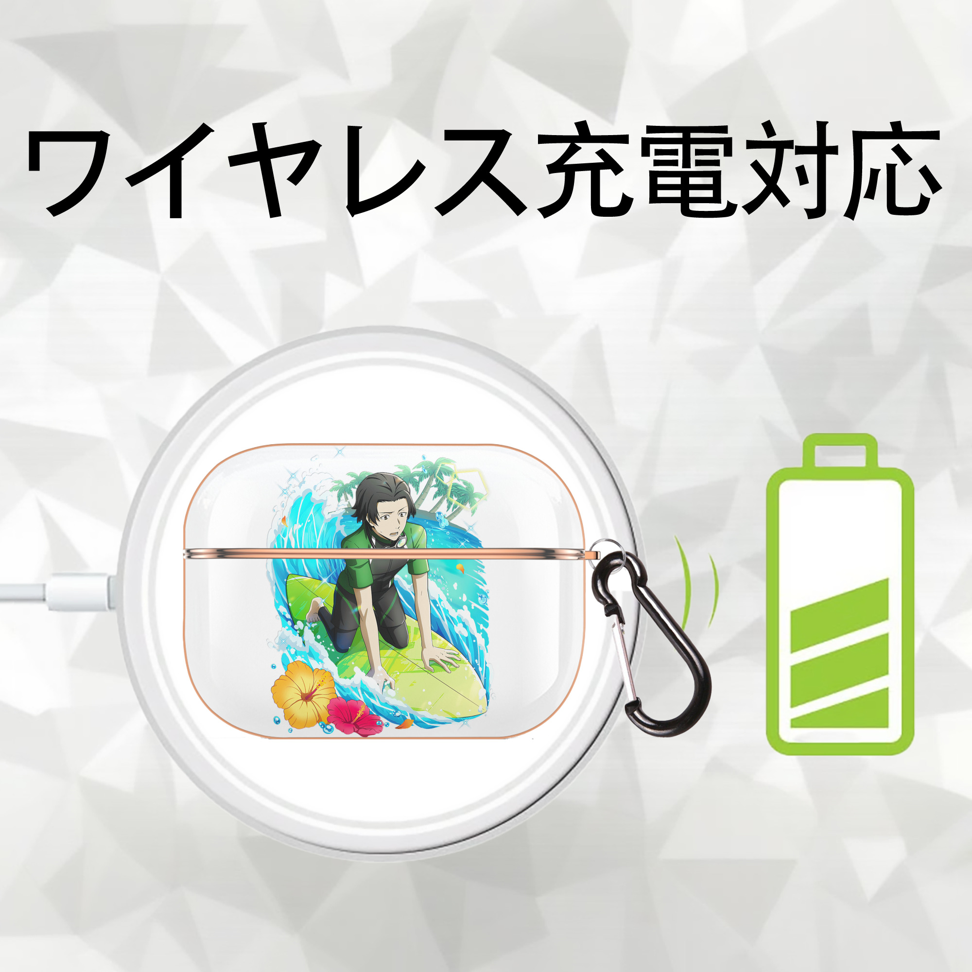 文豪ストレイドッグス Bungo Stray Dogs 【AirPods Pro用】ハードシェル保護ケース｜耐衝撃・防指紋・カラビナ付き商品仕様