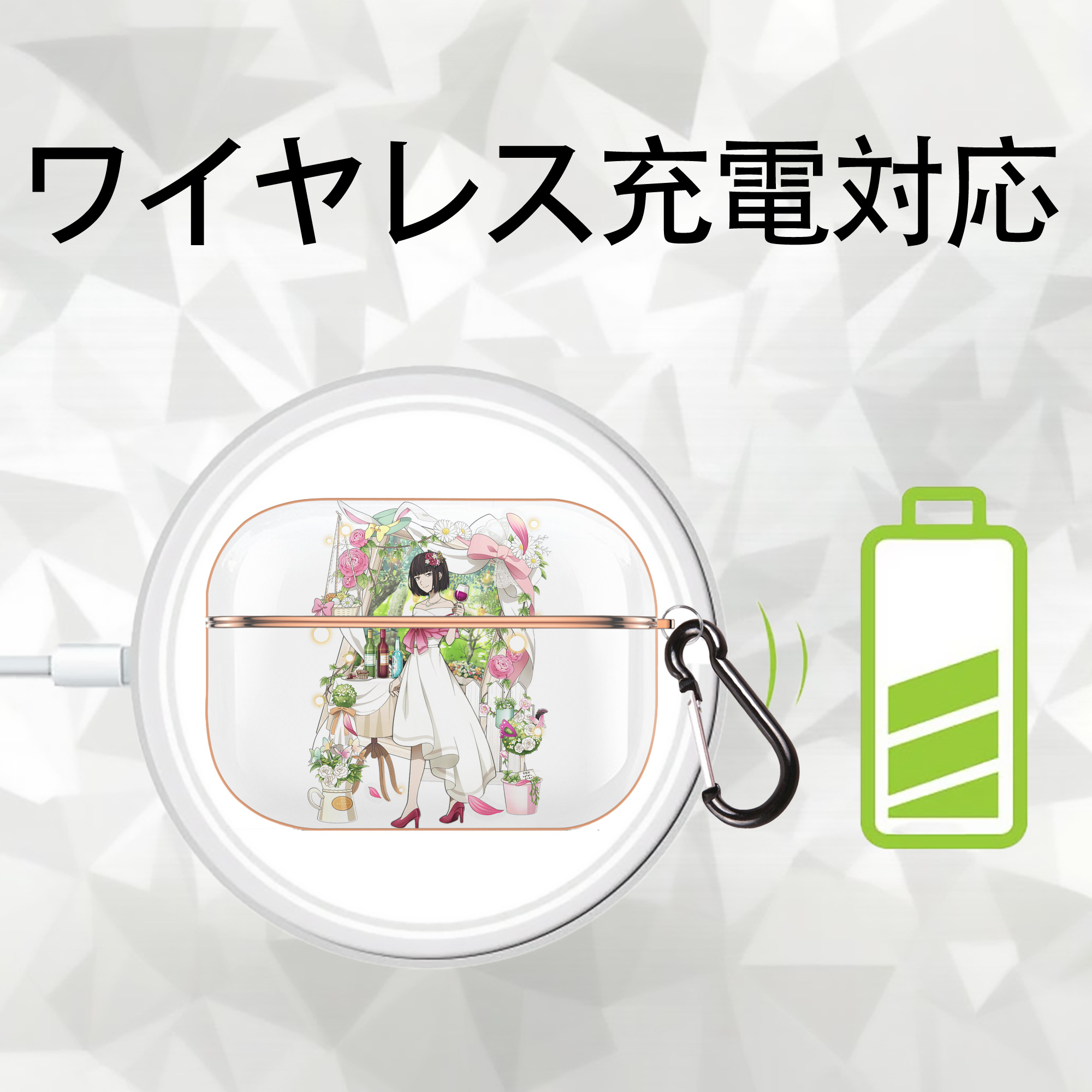 文豪ストレイドッグス Bungo Stray Dogs 【AirPods Pro用】ハードシェル保護ケース｜耐衝撃・防指紋・カラビナ付き商品仕様